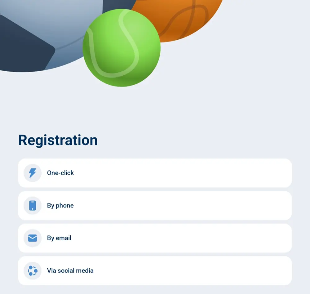 1xBet app registration and account setup